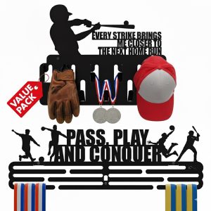 SET X2 PERCHEROS PARA MEDALLAS Y ACCESORIOS BASEBALL