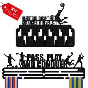 SET X2 PERCHEROS PARA MEDALLAS Y ACCESORIOS BASKETBALL