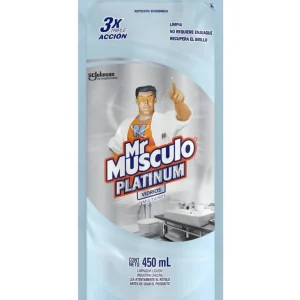 Mr Musculo Limpiador vidrios y multiuso original recarga 450 cc