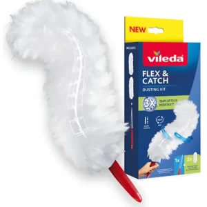 Vileda Flex & Catch Plumero Mango Corto + 2 Repuestos 1 kit