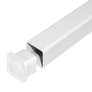 Soporte Paral de 2m para sistema de muebles con entrepaño en rejilla.