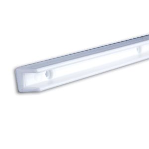 Par Rieles Plasticos  U  50 cm  Blanco