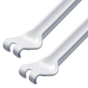 2 Soportes diagonales uña para entrepaño de 30 cm