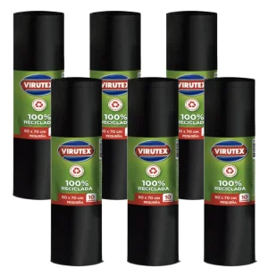 Virutex Bolsa de Basura Pequeña 50 x 70 cm 6 x 10 unid