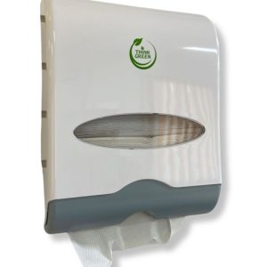 DISPENSADOR PARA TOALLA INTERFOLIADA PLASTICO COLOR BLANCO