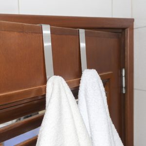 Set x2 Percheros para Puerta largos en Acero Inoxidable