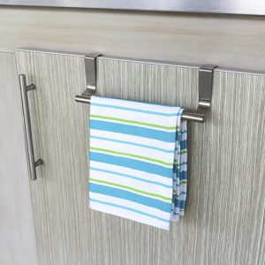 Perchero Toallero 23 cm Acero Inoxidable para puerta o cajon de 20 mm