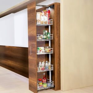 Alacena sencilla de cocina 5 canastas cierre lento para modulo de 40 cm