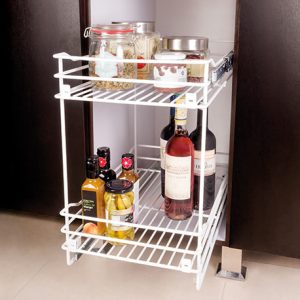 Despensa mueble bajo 2 niveles para M de 40cm con cierre lento