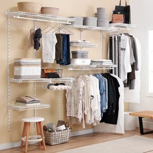 Kit clóset Olimpia ajustable 200 a 250 cm – Mueble organizador armable acero plastificado