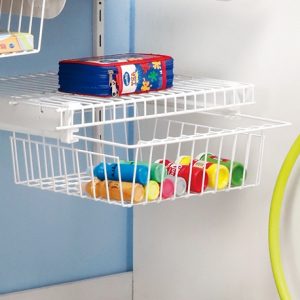 Canasta grande para riel plástico