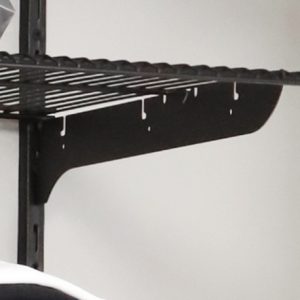 Brazo Mix  40 cm Soporte de entrepaño para sistema modular tipo closet cremallera