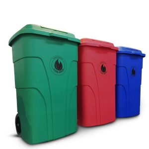 BASURERO DE 240 LITROS CON RUEDAS Y TAPA