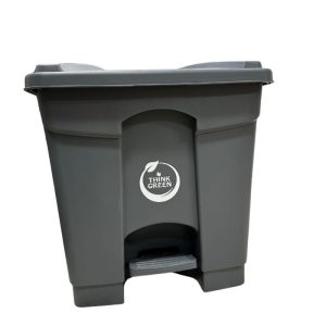 BASURERO 15 LITROS CON TAPA Y PEDAL COLOR AZUL