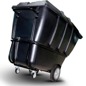 VOLCADOR PLASTICO DE 400 LITROS CON TAPA