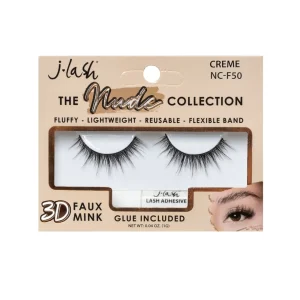 Pestañas - Creme Nude Collection Lash con pegamento.