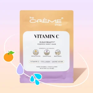 Mascarilla Facial - Klean Beauty - Vitamina C + Colágeno + Aminoácidos