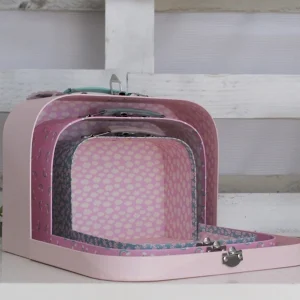 Set de maletas guardería rosa