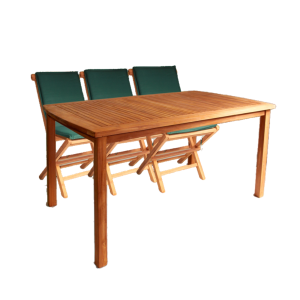 Juego jardín rectangular teka 6 sillas