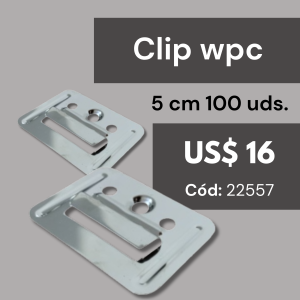 WPC Clip 5cm x 100 unidades