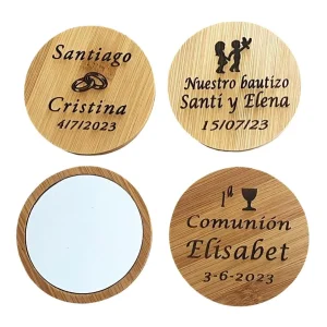 Espejo madera Bambú Personalizado
