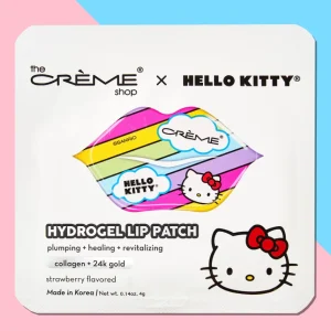 Parche Labial Hidrogel - Hello Kitty - Sabor Fresa - Colágeno + Oro 24k