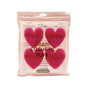 Set de borlas aplicadoras - Heart Cosmetic Puff
