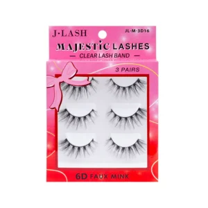 Set de Pestañas Majestic Lashes 6D Faux Mink JL-M-3D36