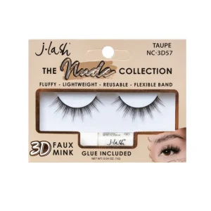 Pestañas - Taupe Nude Collection Lash con pegamento.
