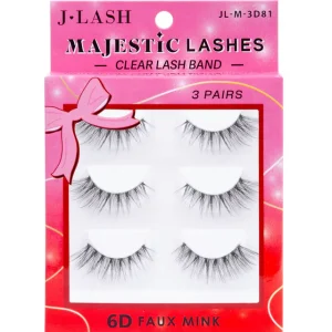 Set de Pestañas Majestic Lashes 6D Faux Mink JL-3D81