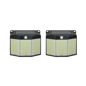 2 Aplique 294 Led Solar Contra Agua