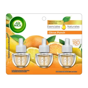 Airwick Recarga Desodorante Electrico Citrus Punch 3 unid
