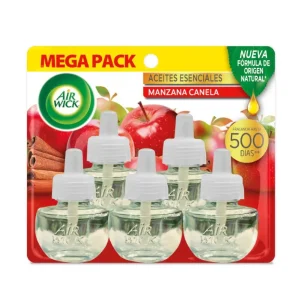 AirWick Recarga Desodorante Electrico Manzana Canela 5 unid