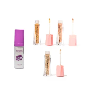 Kit Golden Glow - 3 sombras líquidas de glitter + polvo de hadas corporal