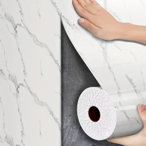 Rollo PVC autoadhesivo simil mármol 120 x 300 cm