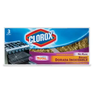 Clorox Esponja Dorada Inoxidable 3 unid