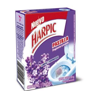 Harpic Pastilla WC Limpia y Aromatiza Lavanda 1 unid