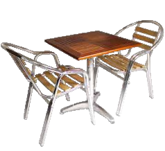 Juego Aluminio / Madera