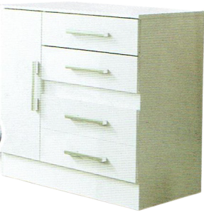 Cómoda 4 Cajones 1 Puerta