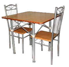 Jgo. Cuadrado 2 sillas