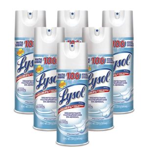 Lysol Desinfectante de ambiente y superficie linen 6 x 354 gr