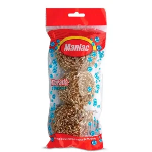 Manlac Virutilla dorada 3 unid
