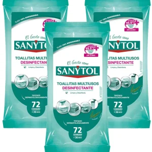 Sanytol Toallas Humedas Desinfectantes 3 x 36 unid