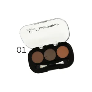 Kit para cejas Tricolor Starry + Brocha