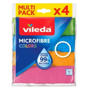 Vileda Paño Microfibra Colors 4 unid