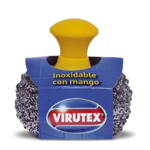 Virutex Esponja de Acero con mango 1 unid