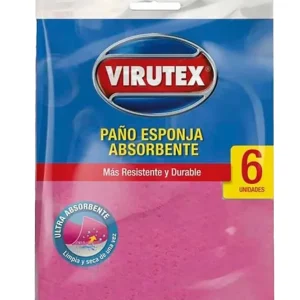 Virutex Paño Esponja Absorbente 6 unid